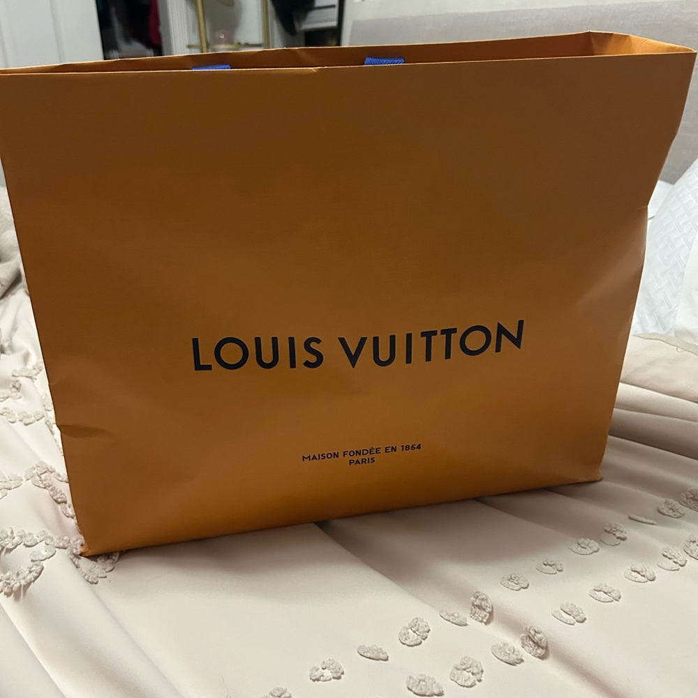 Louis Vuitton Orange Shopping Bag
